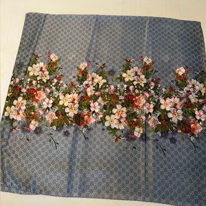 Gucci floral scarf